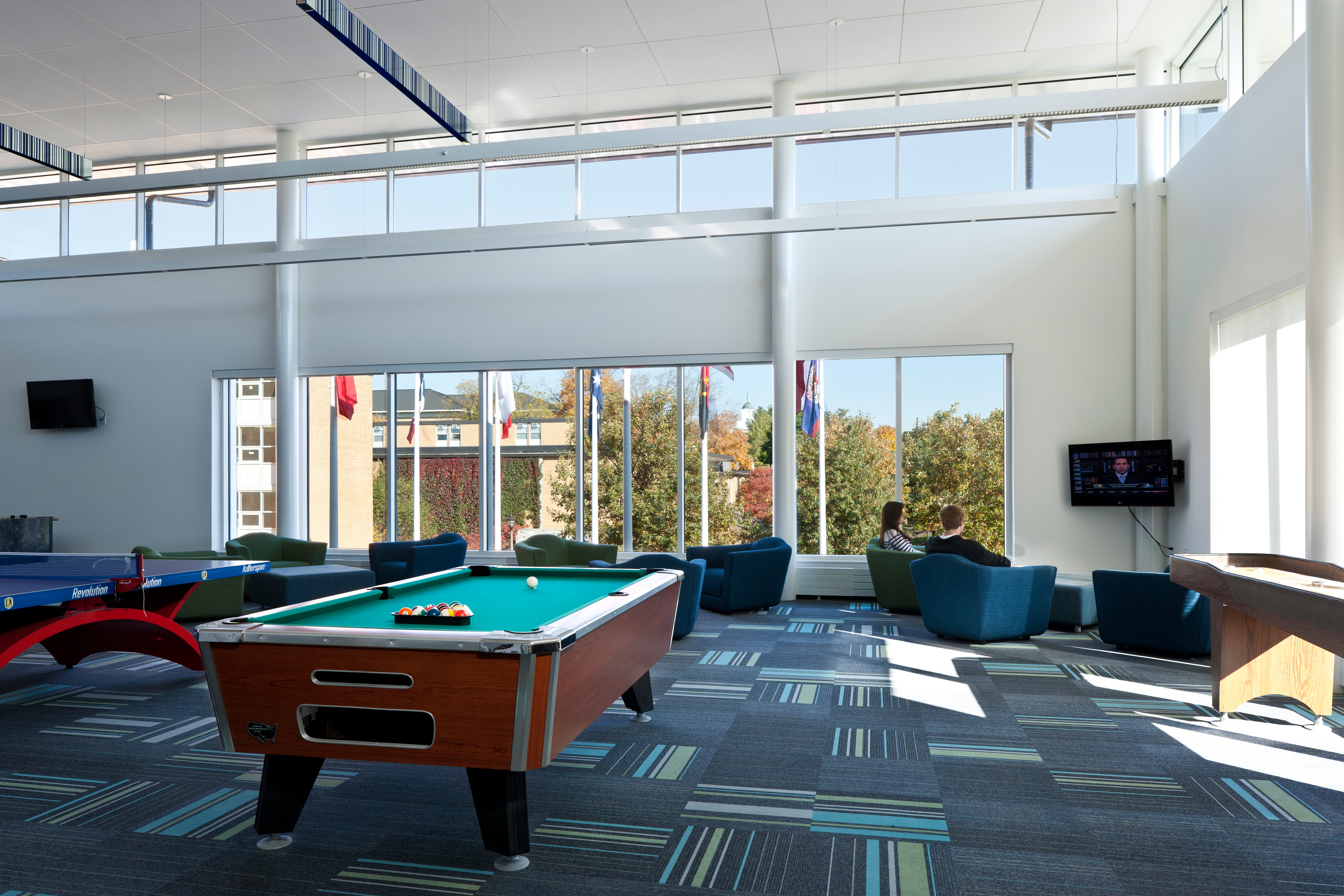 Upper Iowa University Student center game room