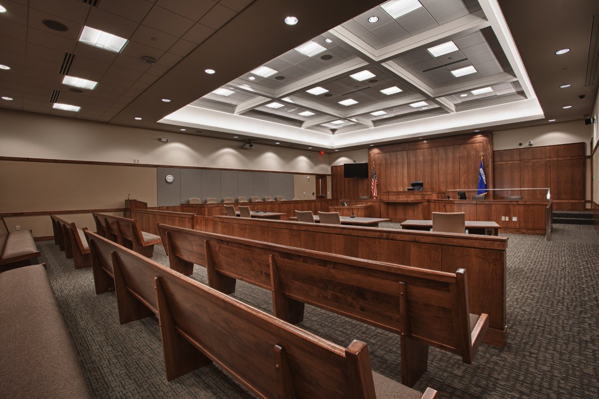 Green Lake County Government Center courtroom