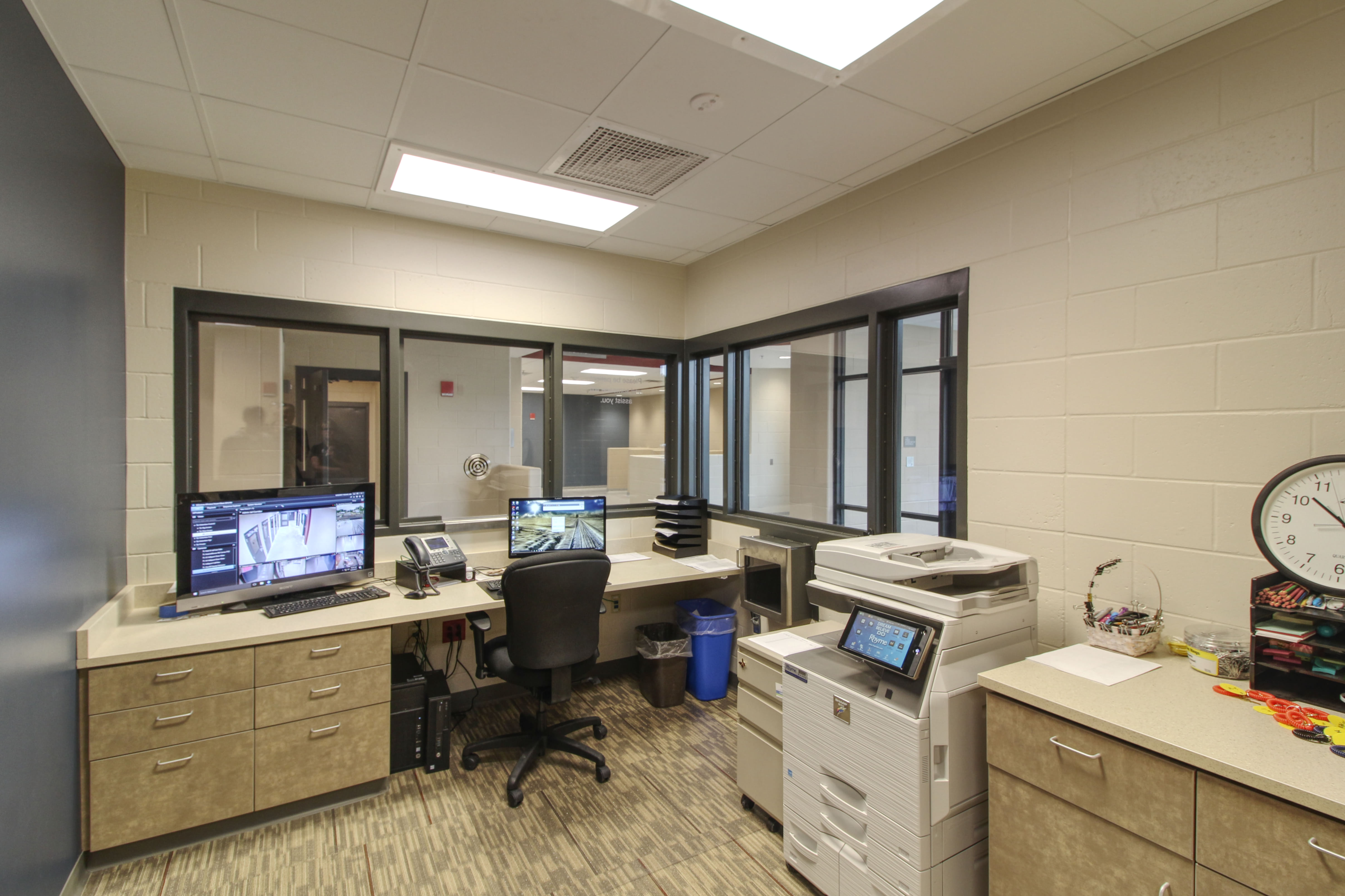 Law enforcement center interior