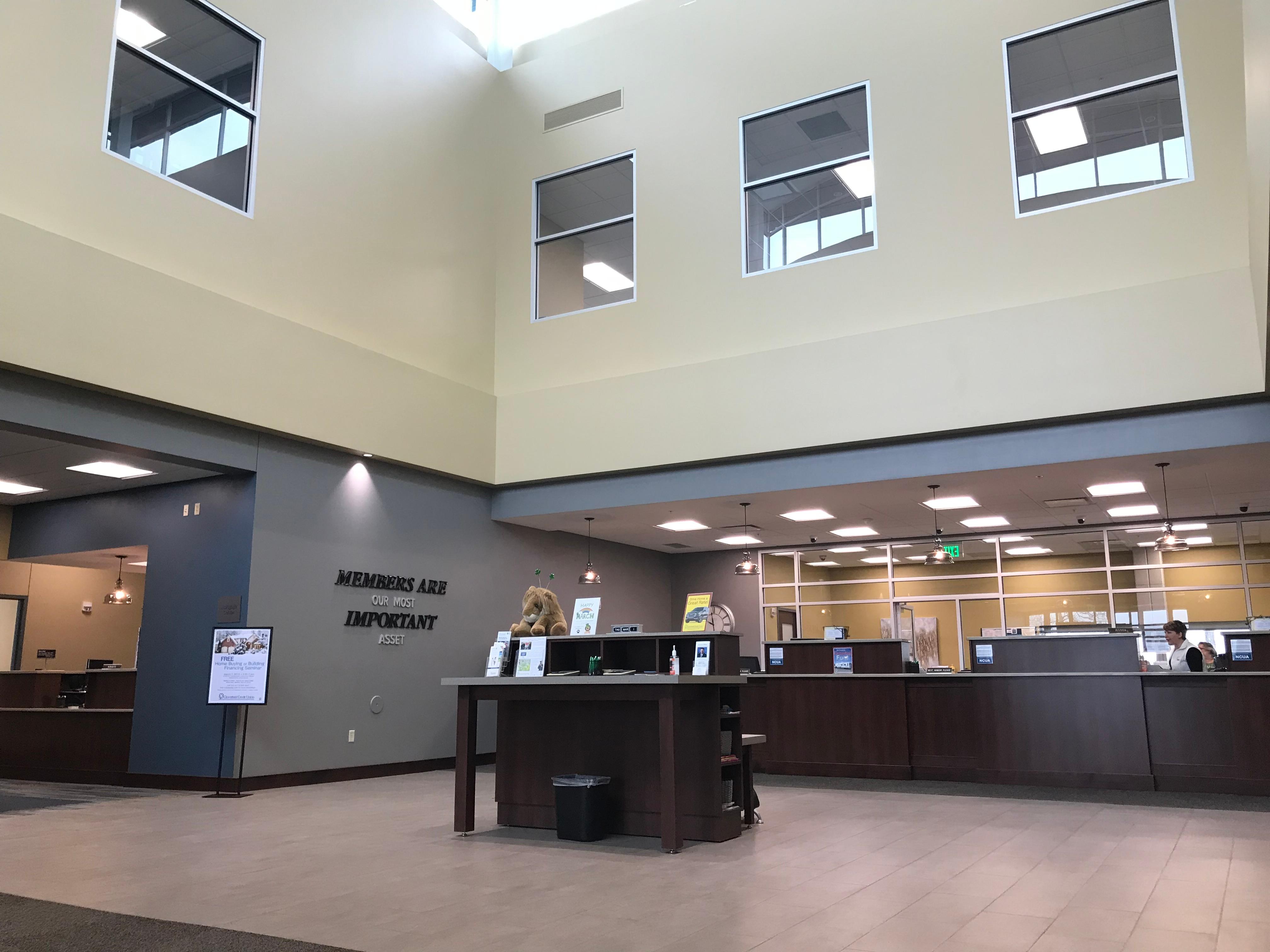 Cloverbelt Credit Union front lobby