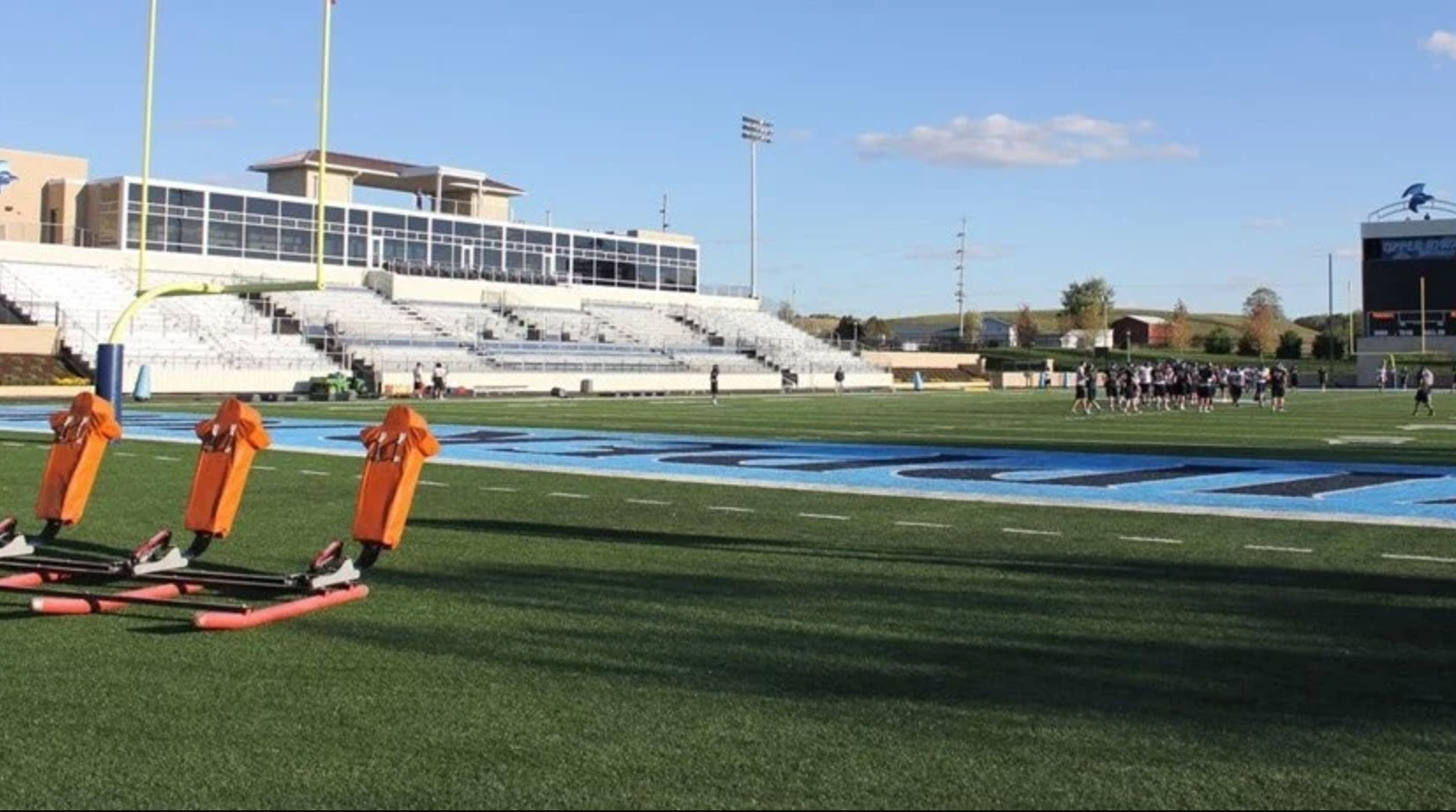 Upper Iowa University football stadium field