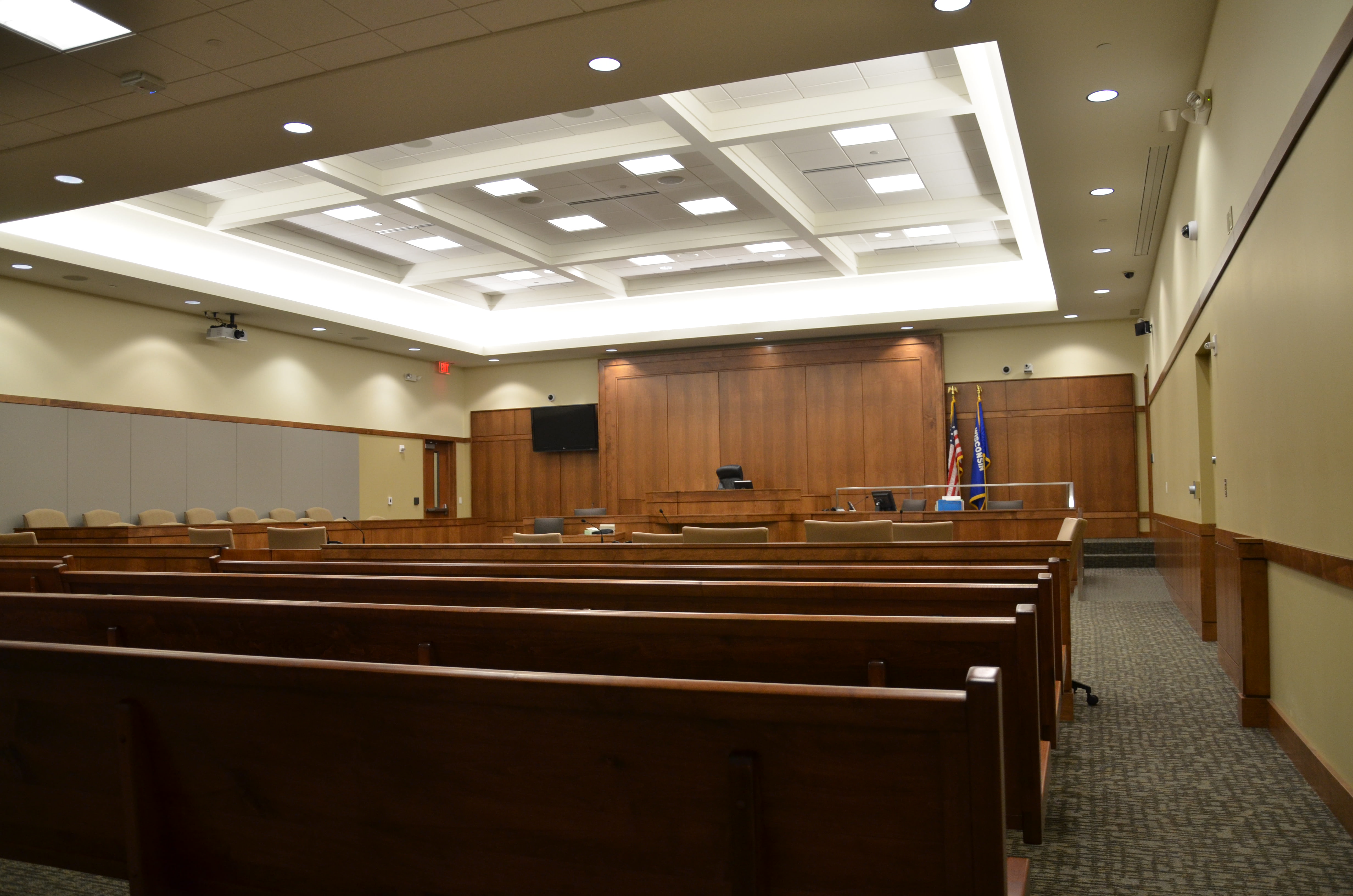 Green Lake County Government Center courtroom