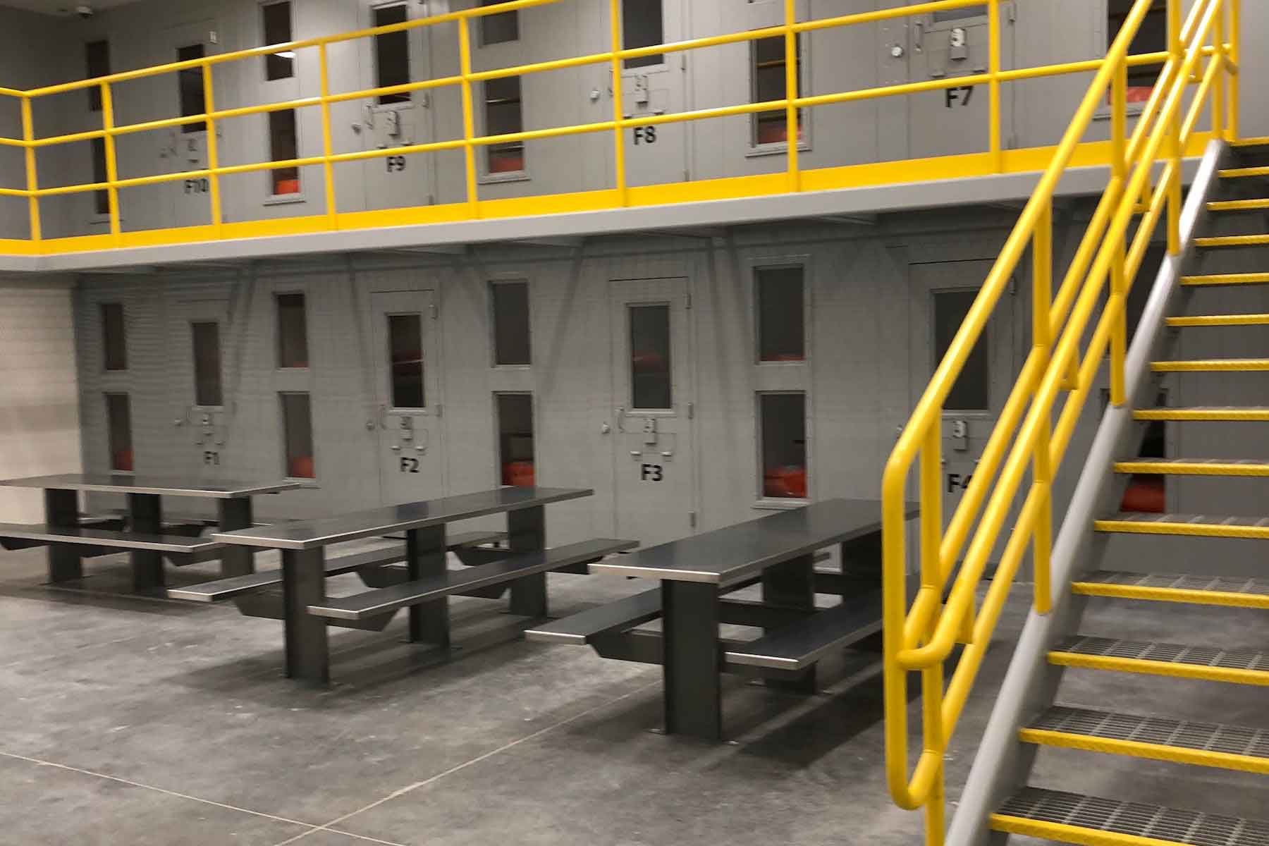 Jail Interior During Construction